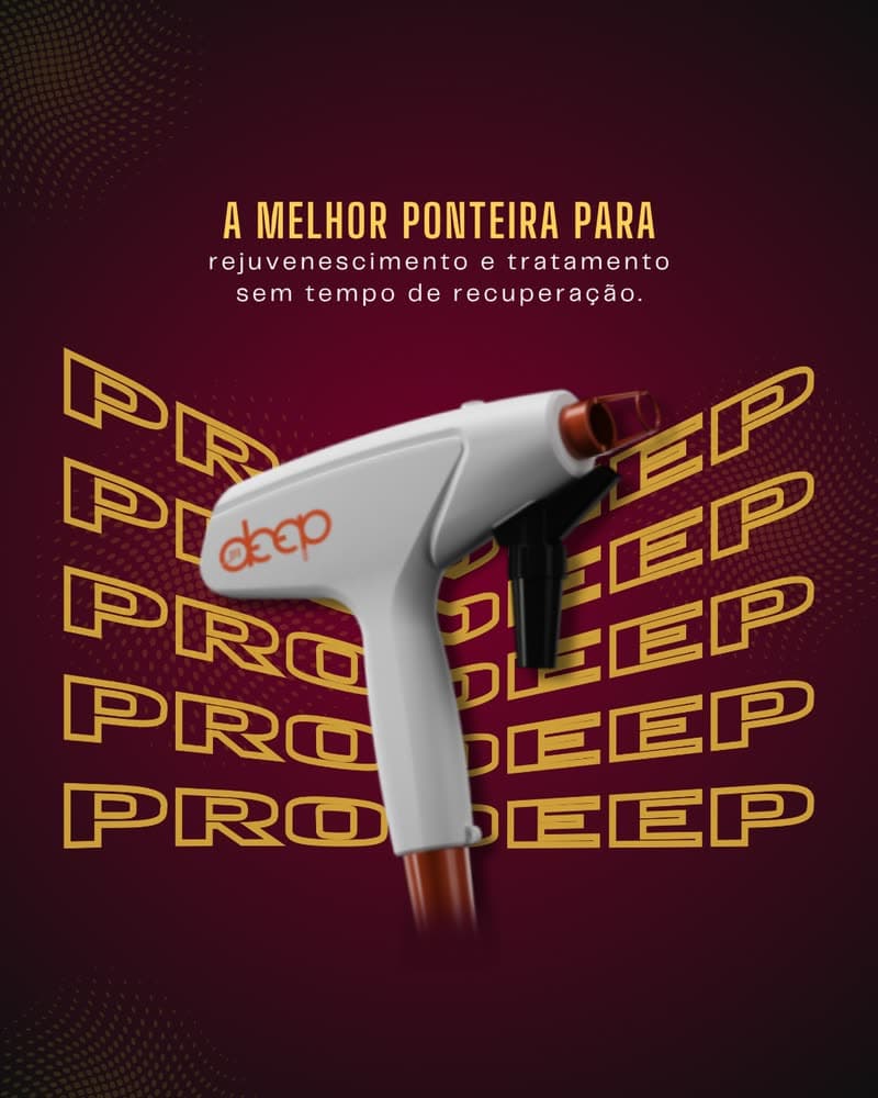 Ponteira Prodeep do laser Etherea para rejuvenescimento sem tempo de recuperação, disponível na Vis La Vie